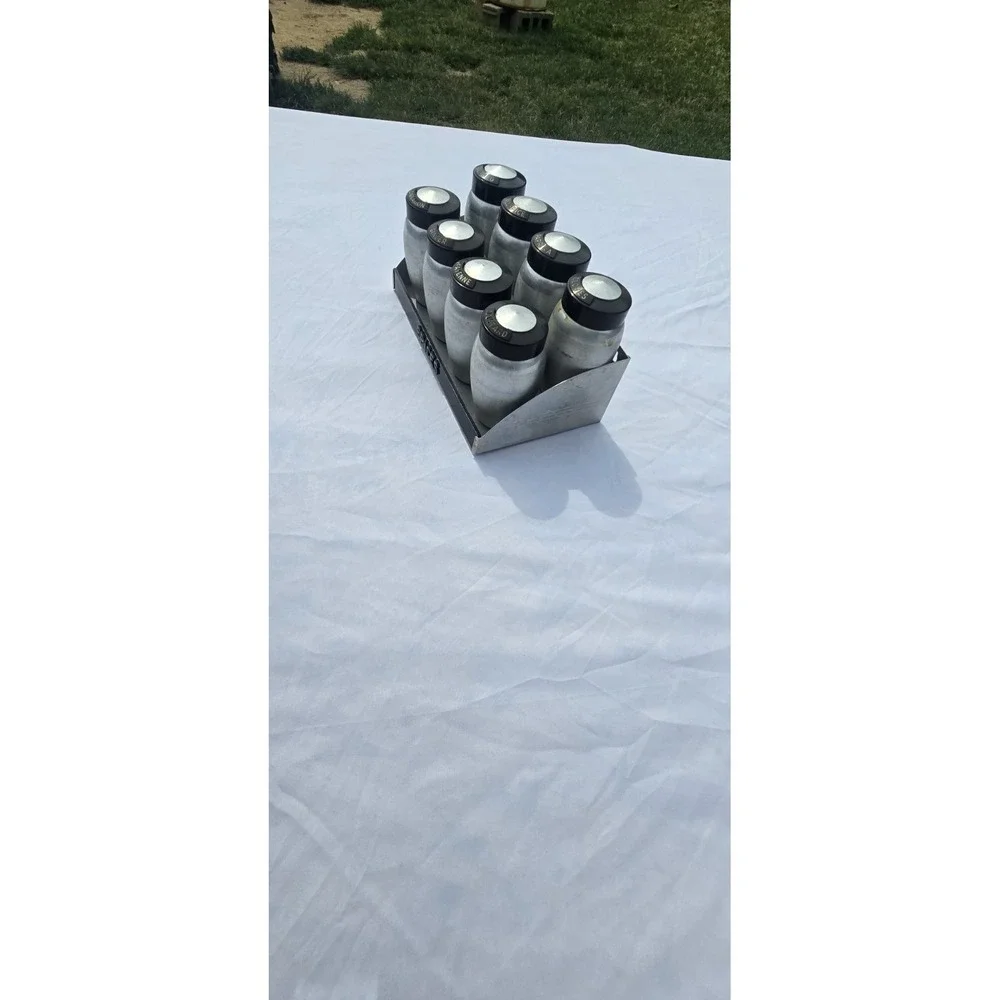 Aluminium Spice Rack set of 8 shakers by Kormex